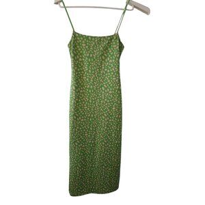 green emerald velvet dress ZARA. Flowing aqua green dress with pearl detail. XS – Hibuy market